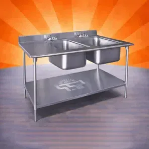 SS two bowl sink