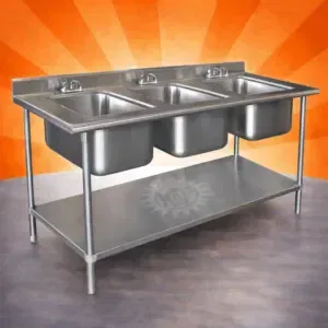 SS Three Bowl Sink