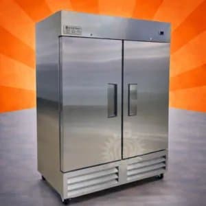 Vertical Fridge 2 Door for Commercial Kitchen Storage