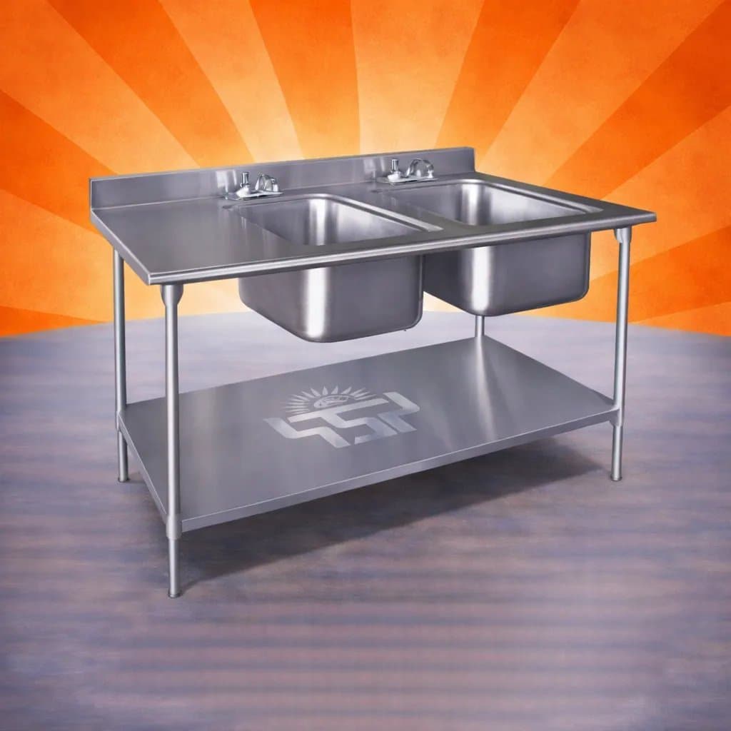 SS two bowl sink