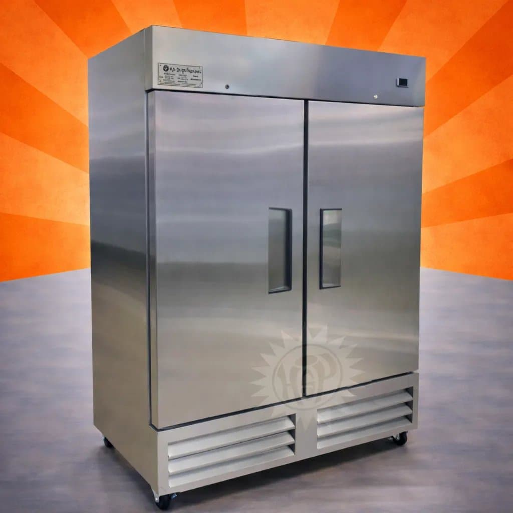 Vertical Fridge 2 Door for Commercial Kitchen Storage